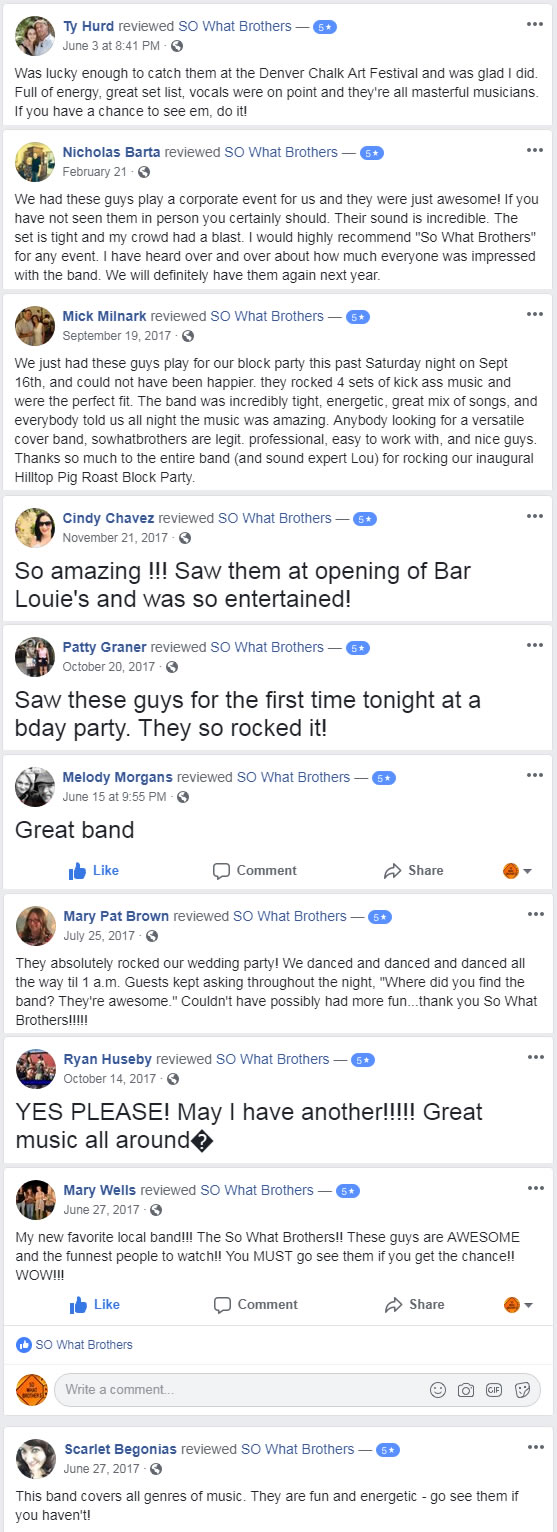 Facebook Reviews